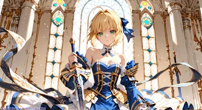 Saber from Fate Series Grand Order, 2688x1465 2K to 5K Wallpaper