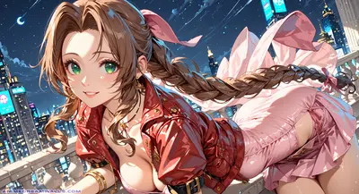 Aerith Gainsborough from Final Fantasy, 2688x1465 2K to 5K Wallpaper