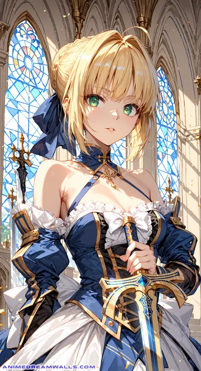 Saber from Fate Series Grand Order, 1465x2688 2K FHD Wallpaper
