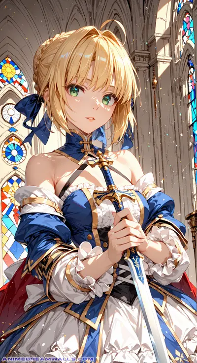 Saber from Fate Series Grand Order, 1465x2688 2K FHD Wallpaper